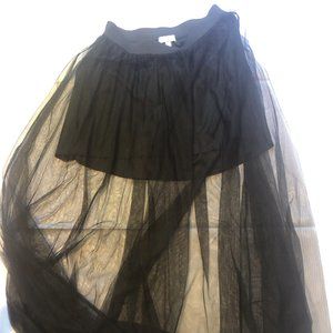 Lovesick Black Tulle Skirt
